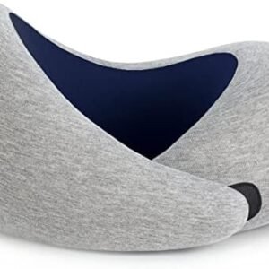 Ostrichpillow Go Neck Pillow - Premium Memory Foam Travel Pillow, 360º Ergonomic Design, Asymmetrical Sides, Travel Bag Included, Washable Modal Cover