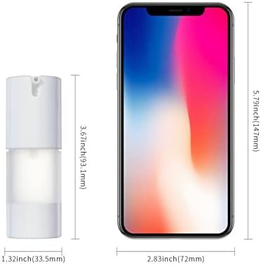 longway 0.5 Oz 15ml Airless Pump Bottles,Small Plastic Travel Vacuum Cosmetic Pump Bottles for Lotion and Cream(Pack of 6, Frosted) - Image 4