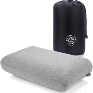 Small Memory Foam Travel Pillow, Camping Pillow with Bag - Modern, Firm Memory Foam Pillow - Perfect Neck Support Pillow, Neck Pillow Travel, Car Pillow, Backpacking Pillow