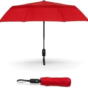 Portable Travel Umbrella: Windproof, Compact, and Folding Design - Heavy Duty, Automatic Open Close, Collapsible - Rain & Wind Resistant - Ideal for Car, Backpack, Men, Women. (42in/46in)