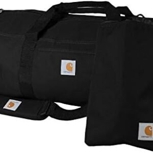 Carhartt Trade Series 2-in-1 Packable Duffel with Utility Pouch, Black, Medium (21.5-Inch)