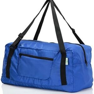 HOLYLUCK Foldable Travel Duffel Bag For Women & Men Luggage Great for Gym (Blue) One_Size