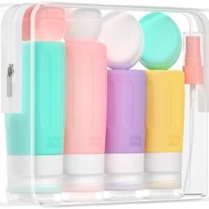 Morfone 16 Pack Travel Bottles Set for Toiletries, TSA Approved Travel Containers Leak Proof Silicone Squeezable Travel Accessories 2oz 3oz for Shampoo Conditioner Lotion Body Wash (BPA Free)