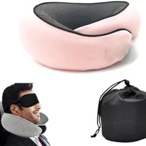 Travel Pillows for Airplanes,2024 New Travel Pillow,Travel Neck Pillow Neck Pillow Airplane Memory Foam Travel Pillow Neck Pillow for Traveling Suitable for Airplanes,Offices and Cars (Pink)