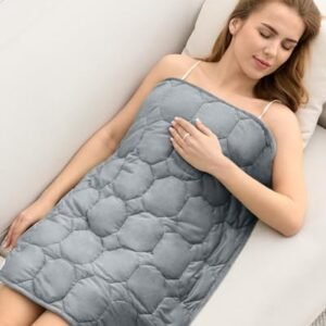 Cottonblue Weighted Lap Blanket 7lbs, Cozy Luxury Crystal Velvet Weighted Blanket for Adults, Small Weighted Blanket for Relaxation, Sleeping, Travel, Grey, 29" x 24"