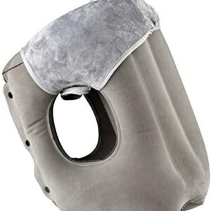 simptech Inflatable Travel Pillow,Airplane Pillow with Super Soft Slipcover,fabric pvc, Big Valve Design Inflate and Deflate in Seconds, Unfolding Used As Lumbar Support