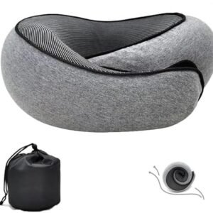 Travel Pillow, Neck Pillow, Neck Pillow for Traveling, 360° Travel Neck Pillows for Airplanes, Memory Foam Airplane Pillow, Soft Airplane Neck Pillow Stowable Travel Pillows for Airplanes