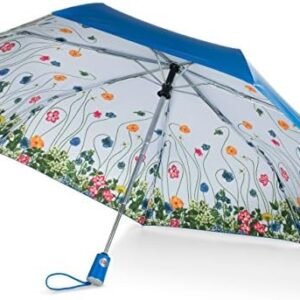 totes Under Canopy Print Auto Open Close Umbrella,Floral